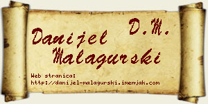 Danijel Malagurski vizit kartica